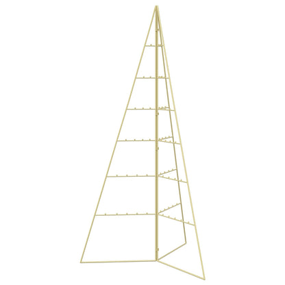 Metalen kerstboom KUOPIO 140 cm Staal Goud