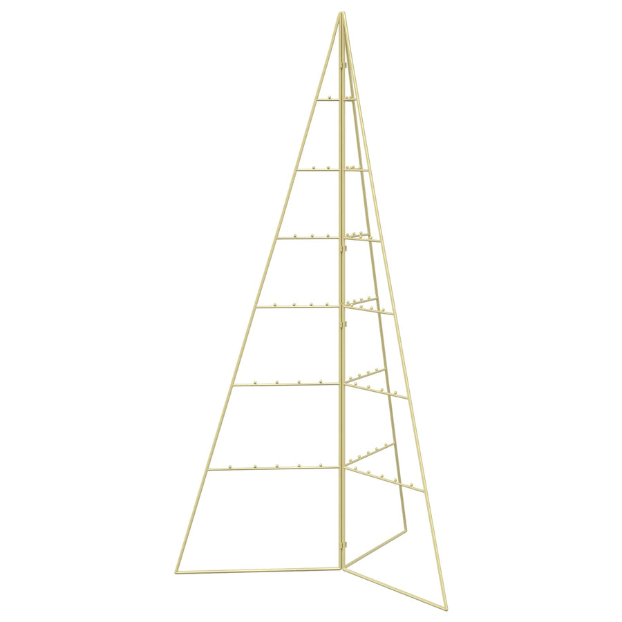 Metalen kerstboom KUOPIO 140 cm Staal Goud