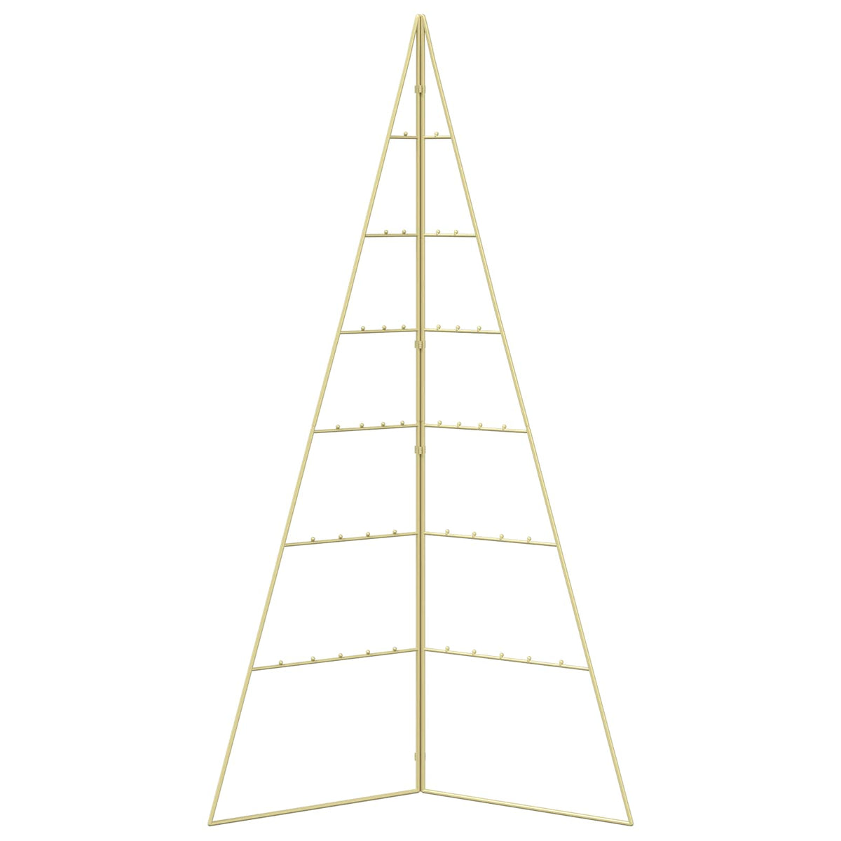 Metalen kerstboom KUOPIO 140 cm Staal Goud