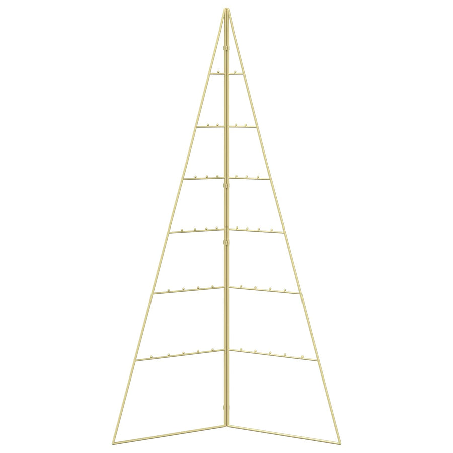 Metalen kerstboom KUOPIO 140 cm Staal Goud