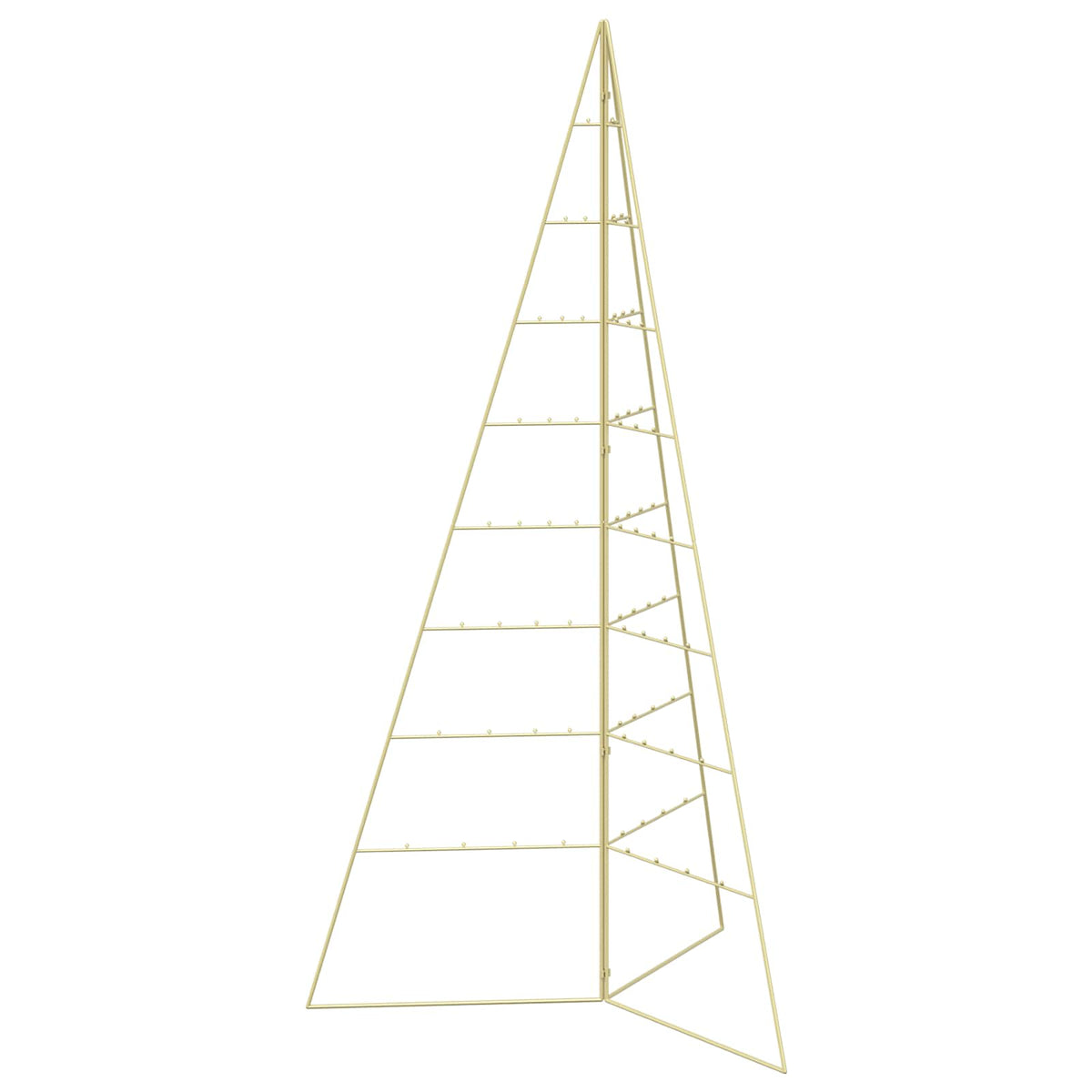 Metalen kerstboom KUOPIO 180 cm Staal Goud