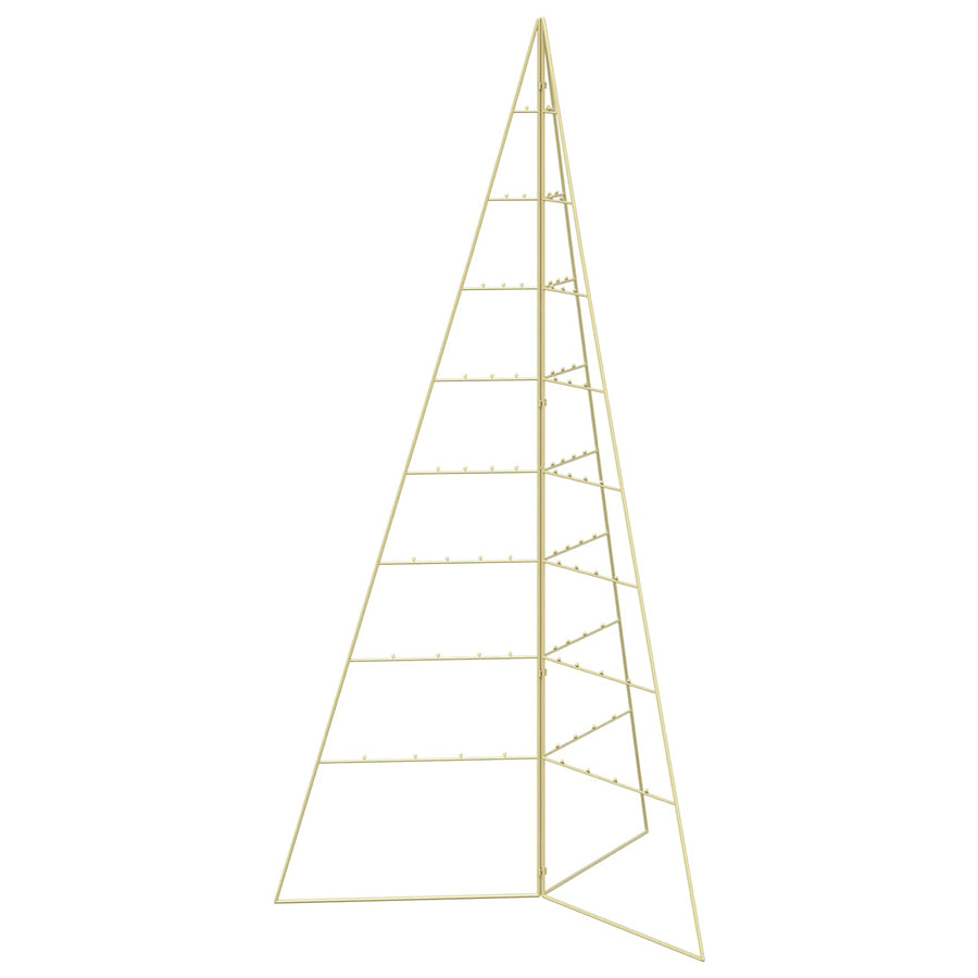 Metalen kerstboom KUOPIO 180 cm Staal Goud