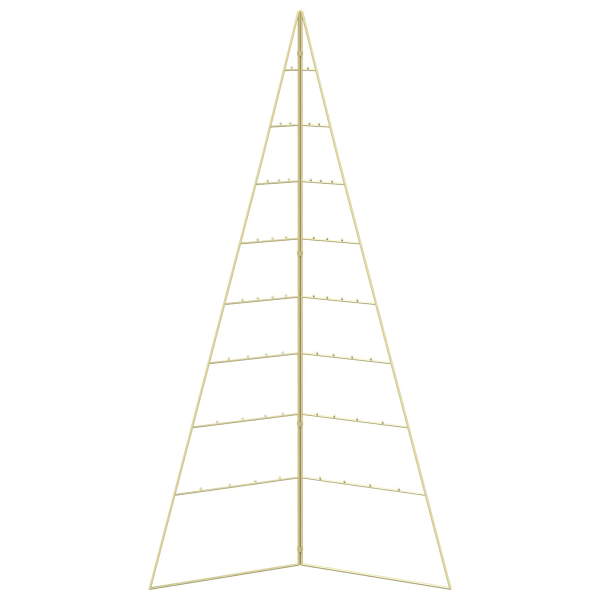 Metalen kerstboom KUOPIO 180 cm Staal Goud