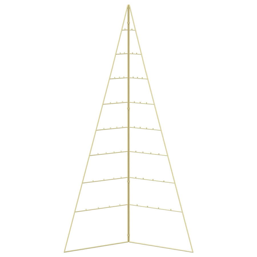 Metalen kerstboom KUOPIO 180 cm Staal Goud