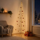 Metalen kerstboom 210 cm goud