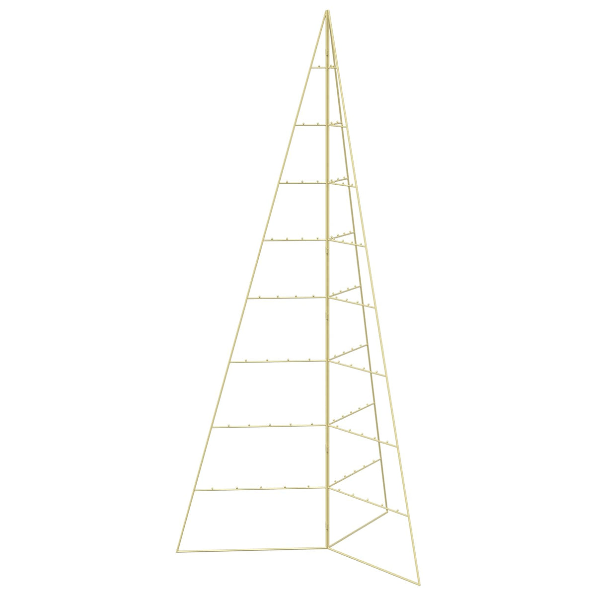 Metalen kerstboom KUOPIO 210 cm Staal Goud