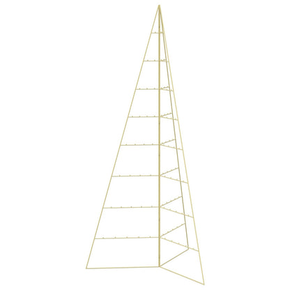 Metalen kerstboom KUOPIO 210 cm Staal Goud