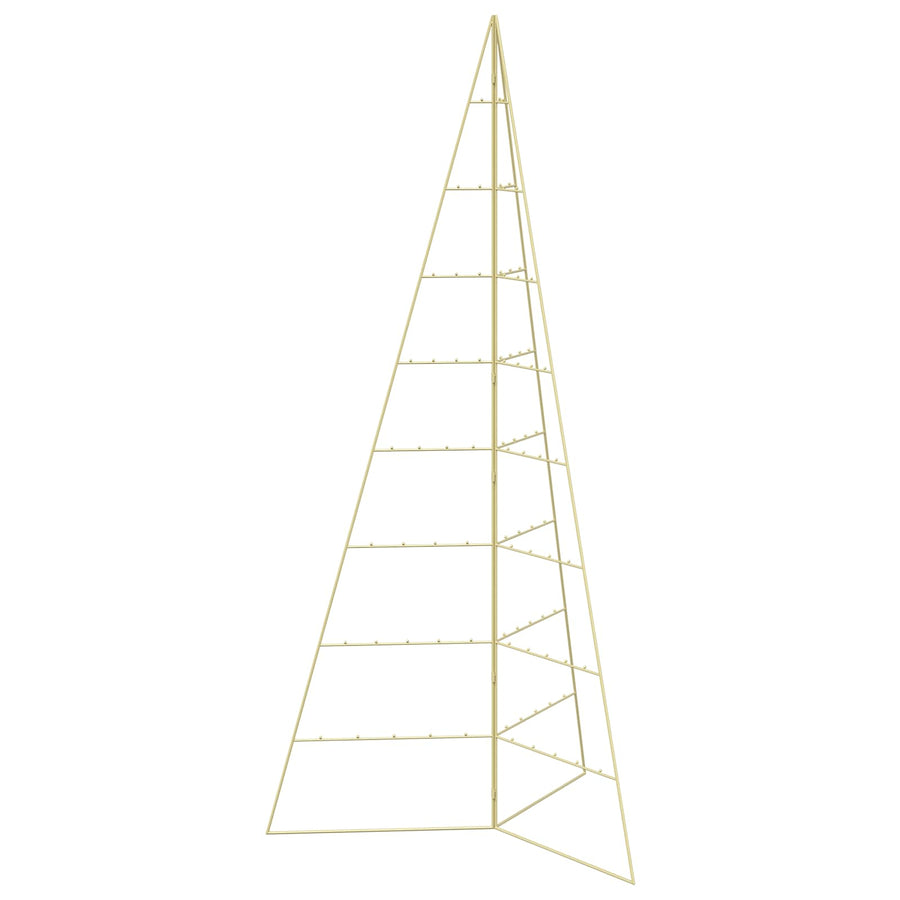 Metalen kerstboom KUOPIO 210 cm Staal Goud