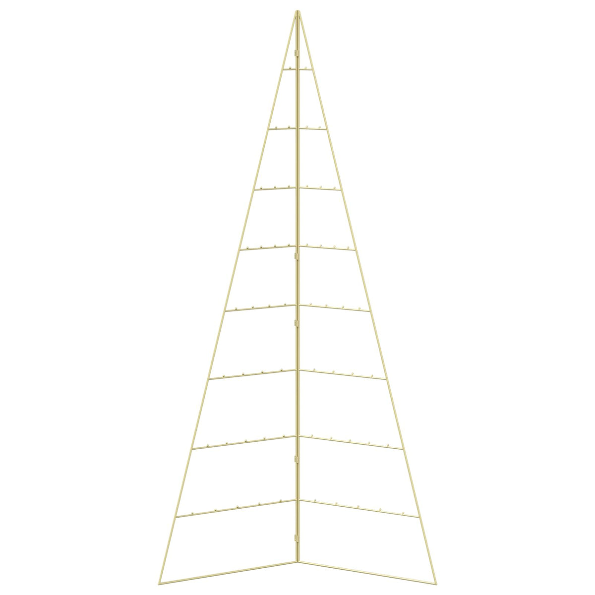Metalen kerstboom KUOPIO 210 cm Staal Goud