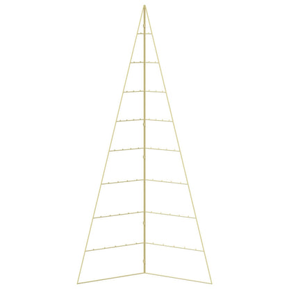 Metalen kerstboom KUOPIO 210 cm Staal Goud