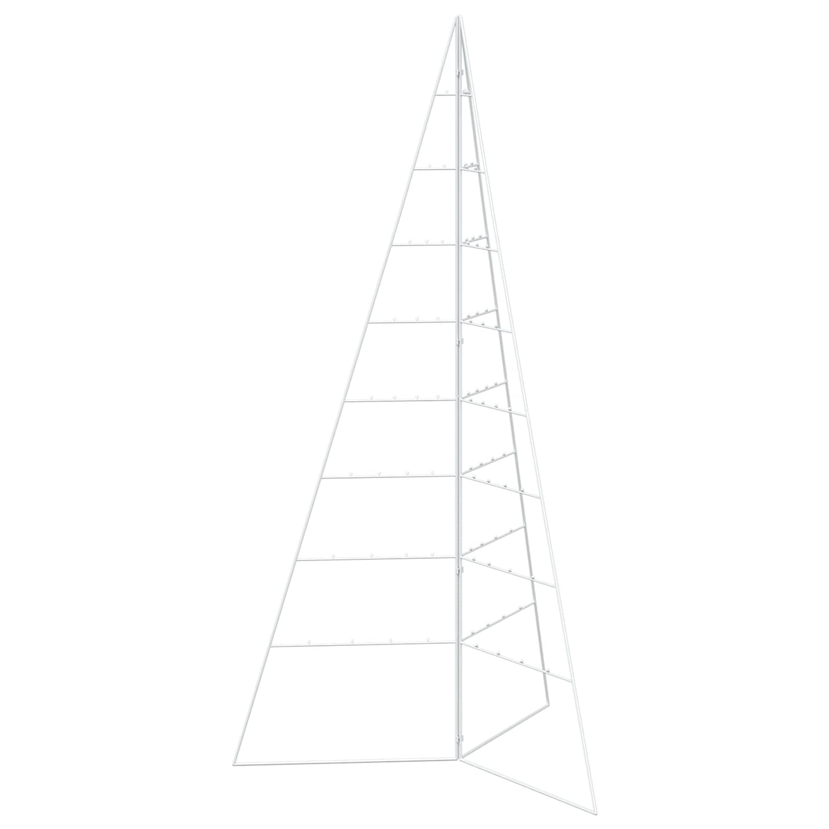 Metalen kerstboom KUOPIO 180 cm Staal Wit