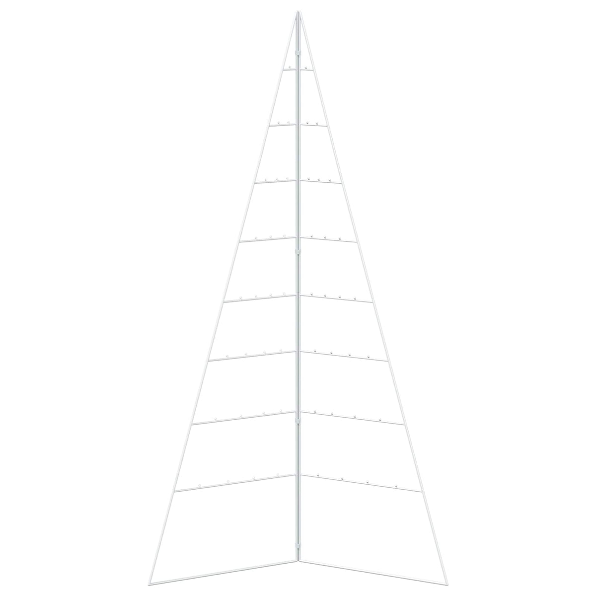 Metalen kerstboom KUOPIO 180 cm Staal Wit