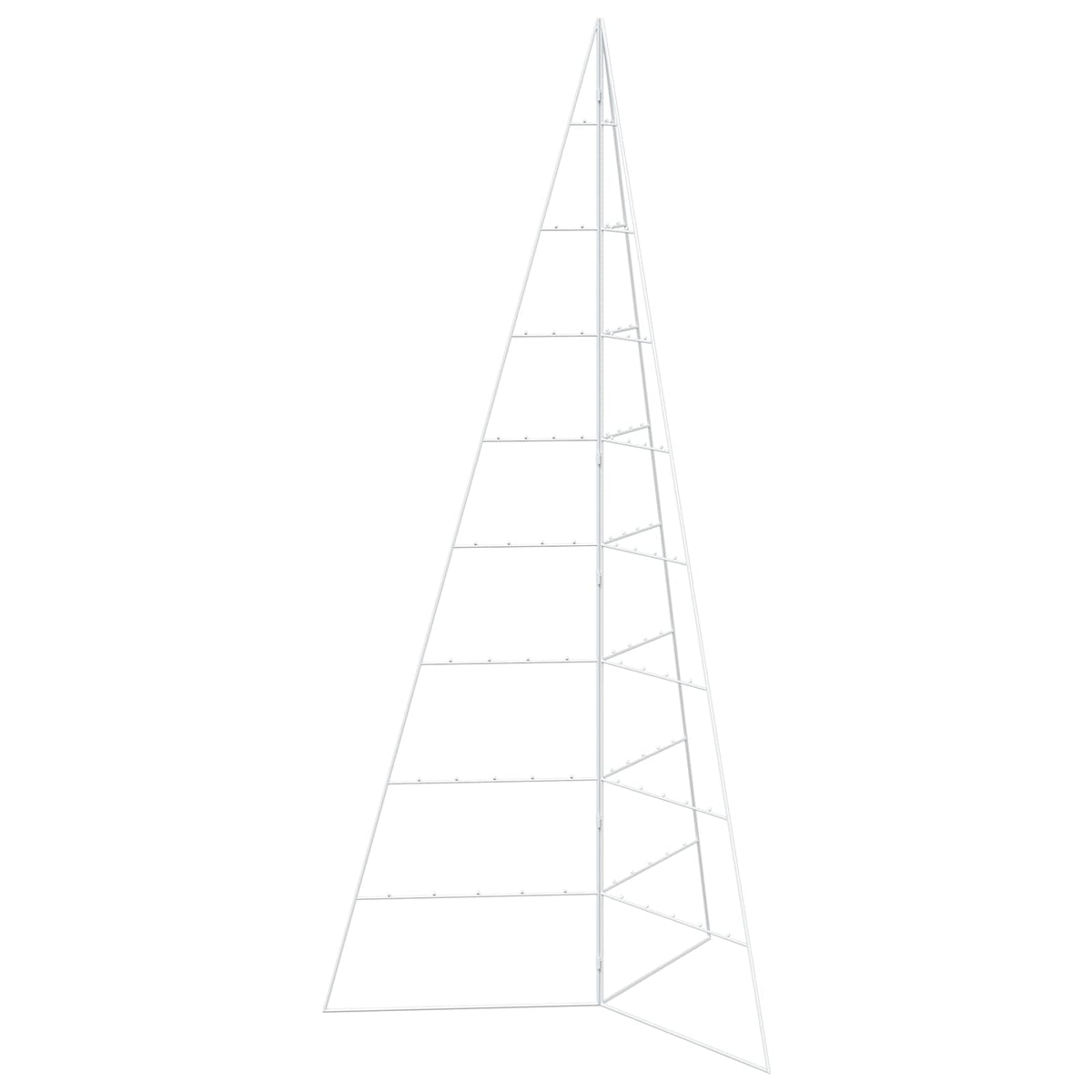 Metalen kerstboom KUOPIO 210 cm Staal Wit