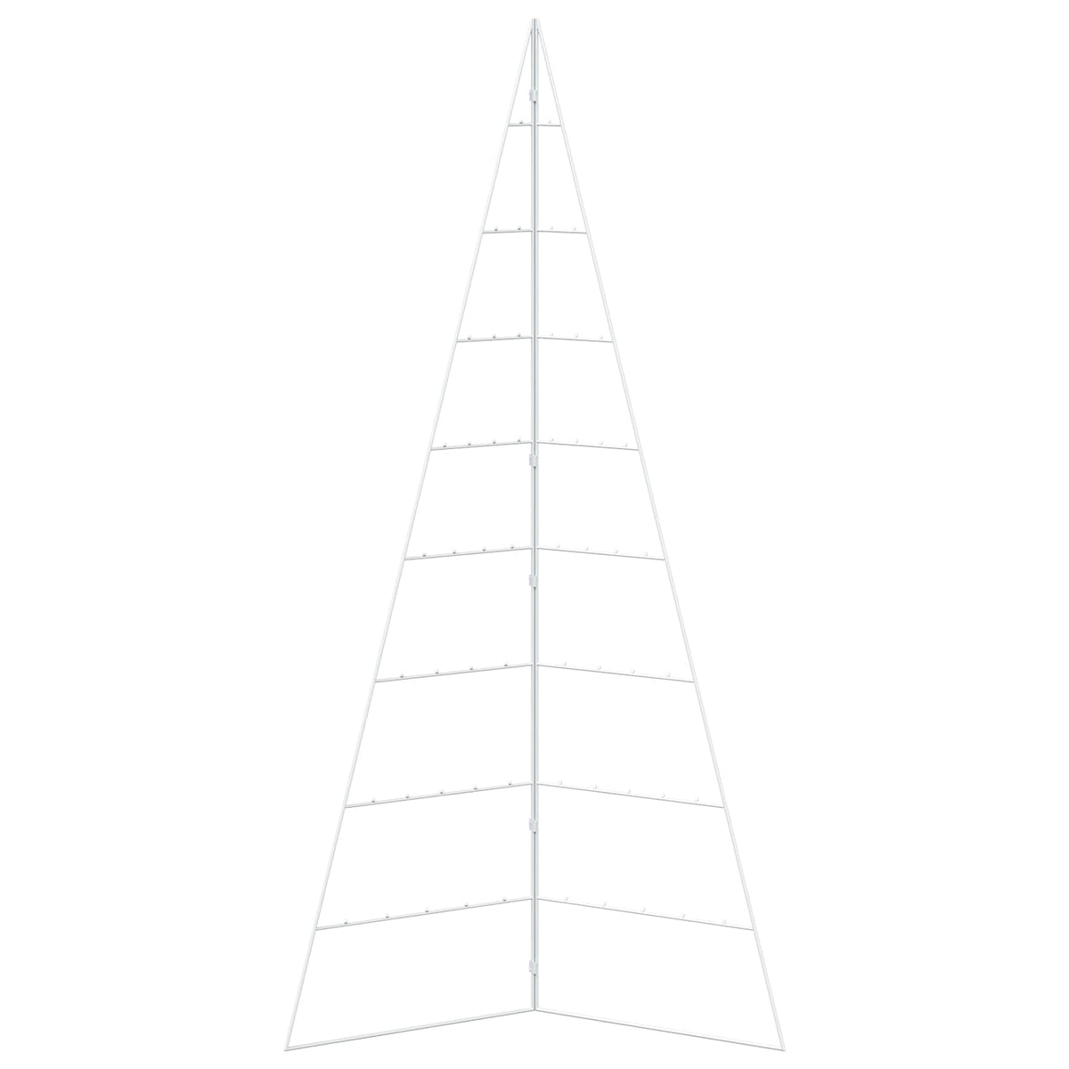 Metalen kerstboom KUOPIO 210 cm Staal Wit