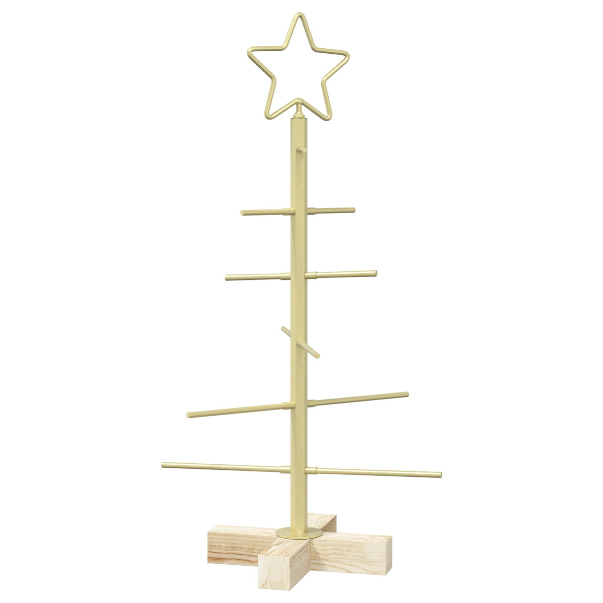 Metalen kerstboom met standaard KUOPIO 60 cm Staal Goud