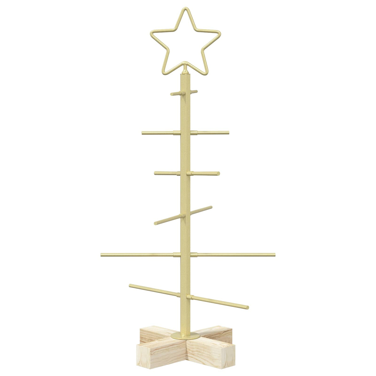Metalen kerstboom met standaard KUOPIO 60 cm Staal Goud