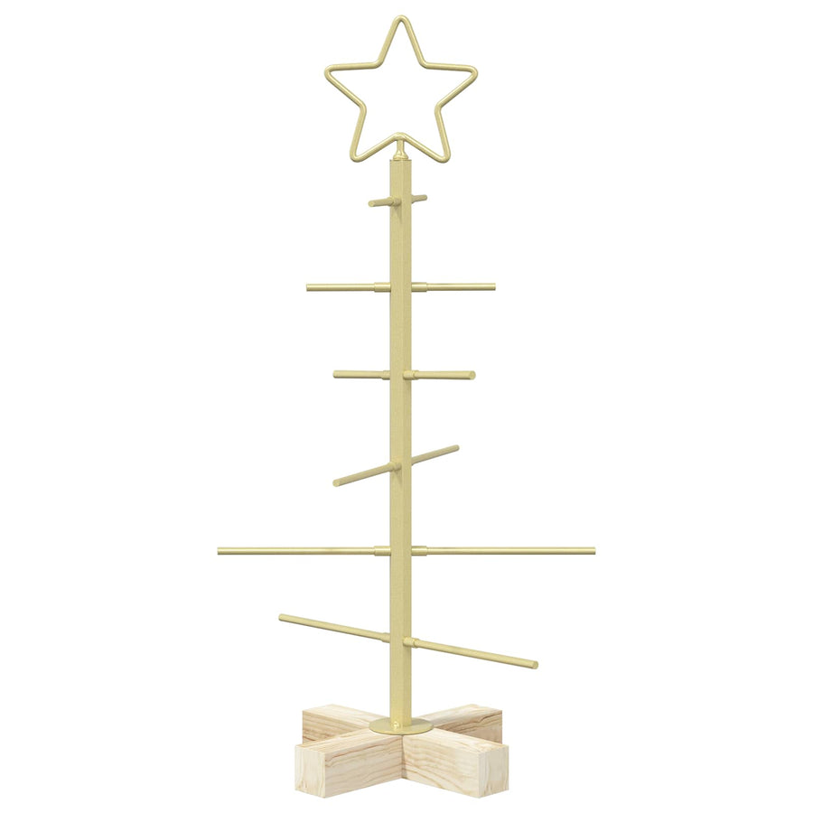 Metalen kerstboom met standaard KUOPIO 60 cm Staal Goud