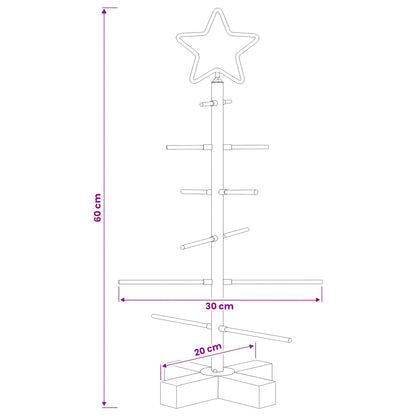 Metalen kerstboom met standaard KUOPIO 60 cm Staal Goud