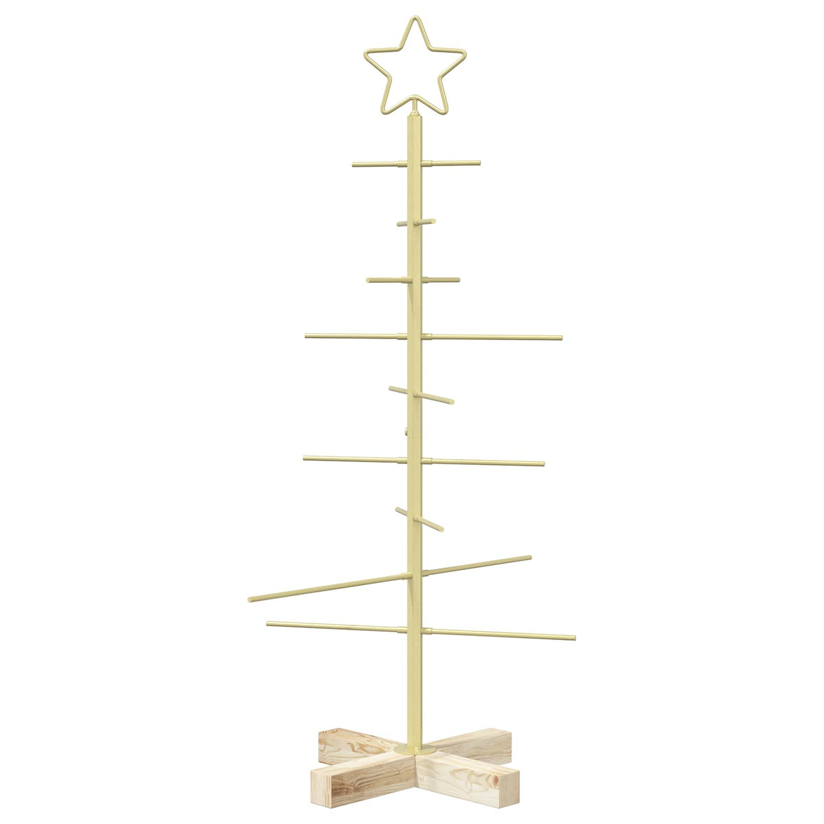 Metalen kerstboom met standaard KUOPIO 90 cm Staal Goud