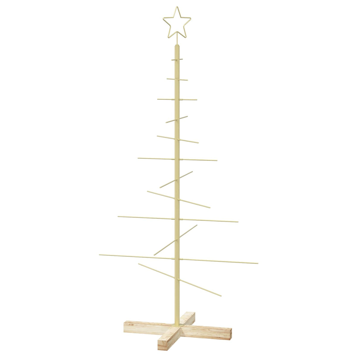 Metalen kerstboom met standaard KUOPIO 120 cm Staal Goud