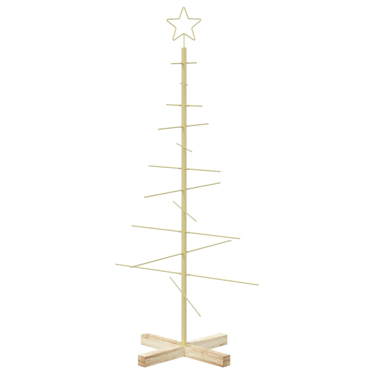 Metalen kerstboom met standaard KUOPIO 120 cm Staal Goud