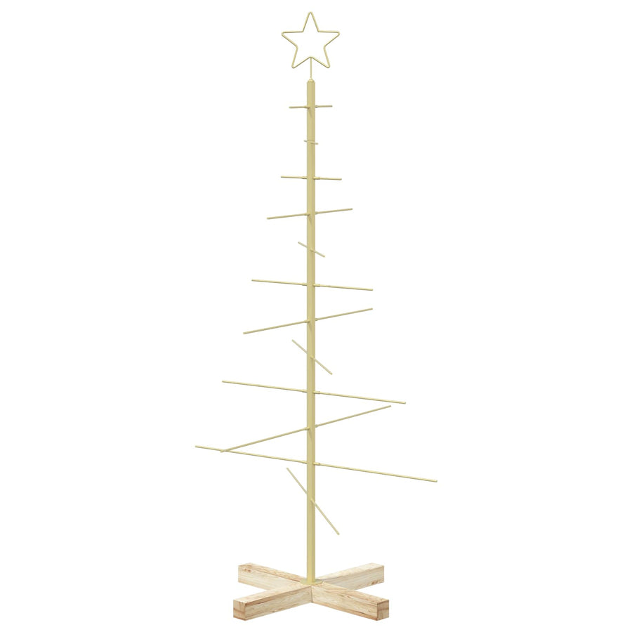 Metalen kerstboom met standaard KUOPIO 120 cm Staal Goud