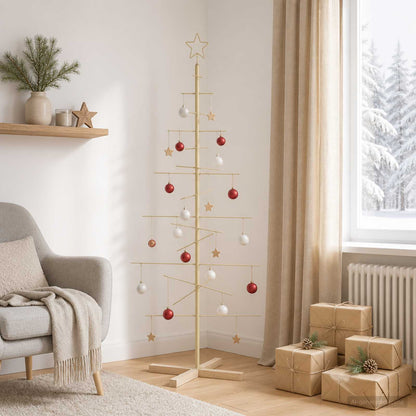 Metalen kerstboom met standaard KUOPIO 150 cm Staal Goud