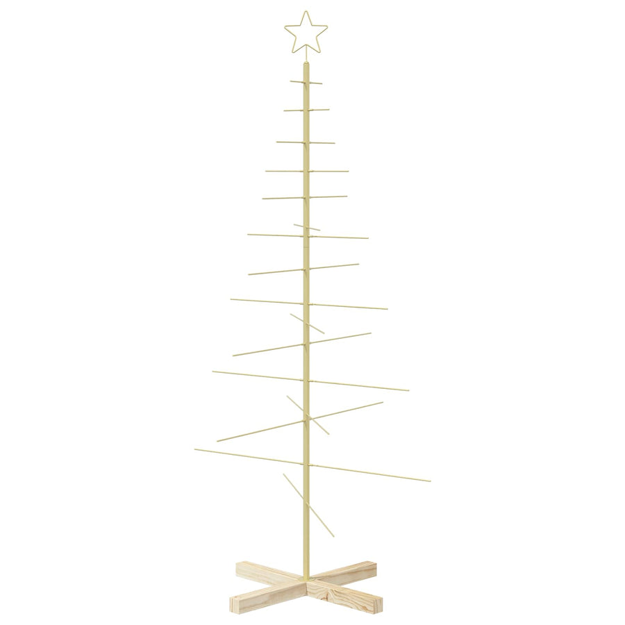 Metalen kerstboom met standaard KUOPIO 150 cm Staal Goud