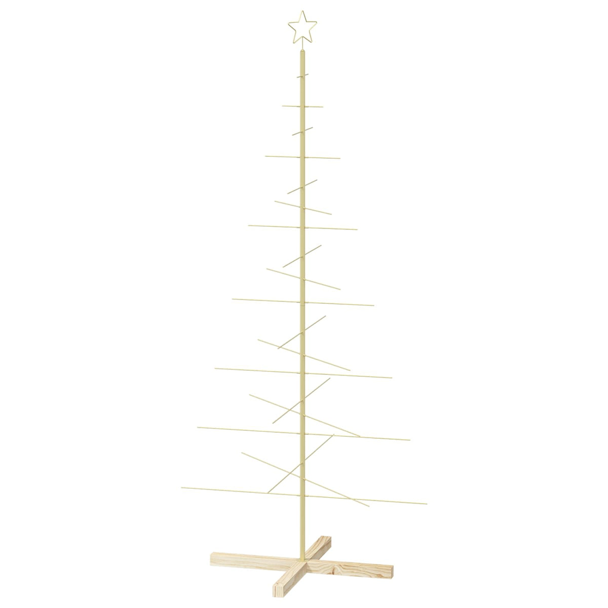 Metalen kerstboom met standaard KUOPIO 180 cm Staal Goud