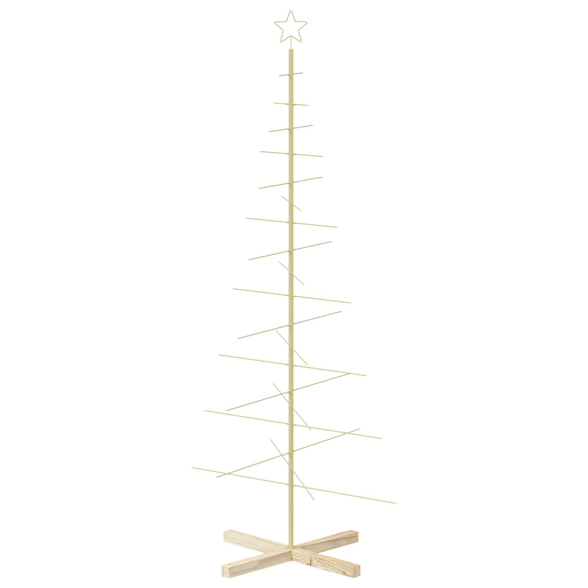 Metalen kerstboom met standaard KUOPIO 180 cm Staal Goud