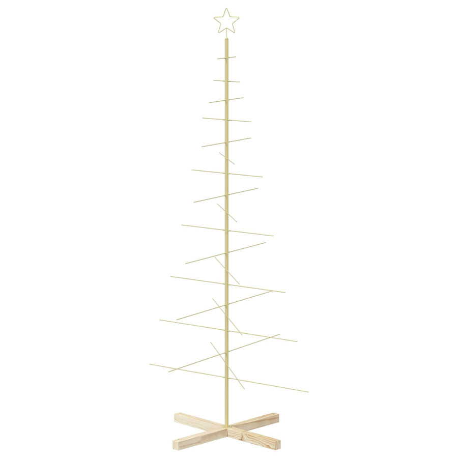 Metalen kerstboom met standaard KUOPIO 180 cm Staal Goud
