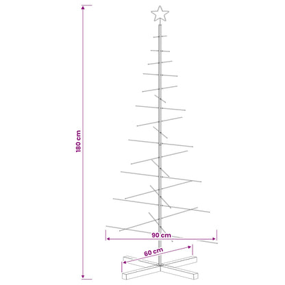 Metalen kerstboom met standaard KUOPIO 180 cm Staal Goud