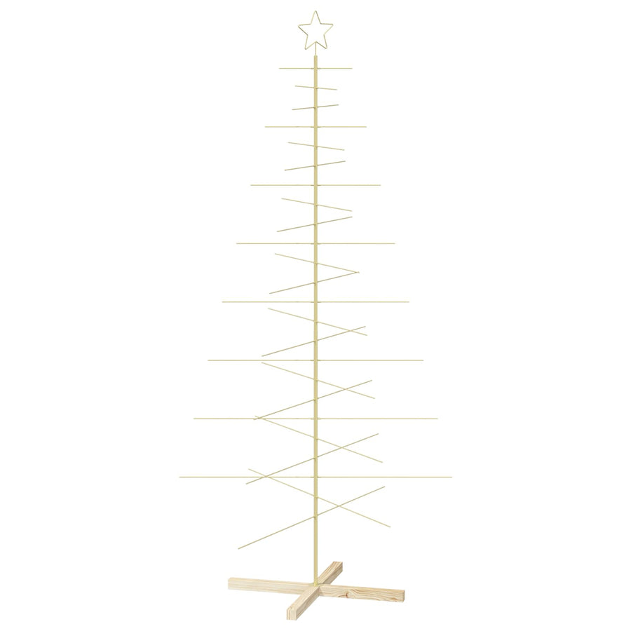 Metalen kerstboom met standaard KUOPIO 210 cm Staal Goud