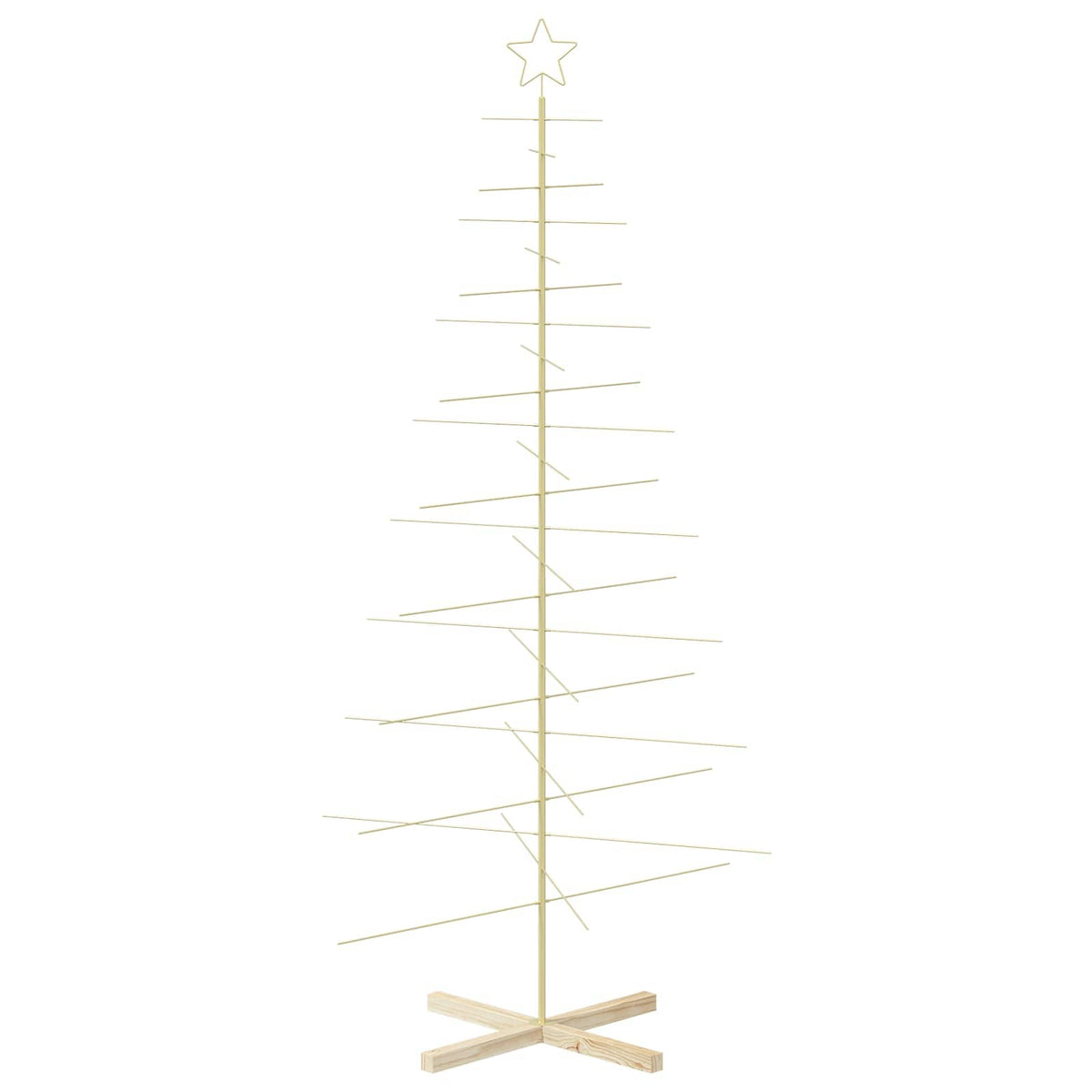 Metalen kerstboom met standaard KUOPIO 210 cm Staal Goud