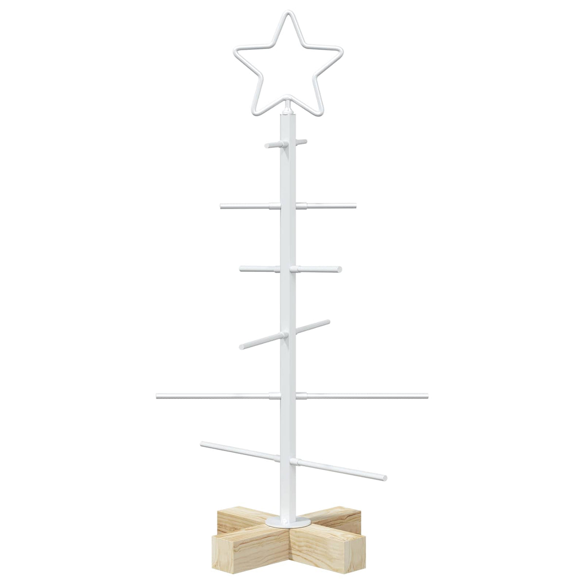 Metalen kerstboom met standaard KUOPIO 60 cm Staal Wit