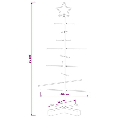 Metalen kerstboom met standaard KUOPIO 90 cm Staal Wit