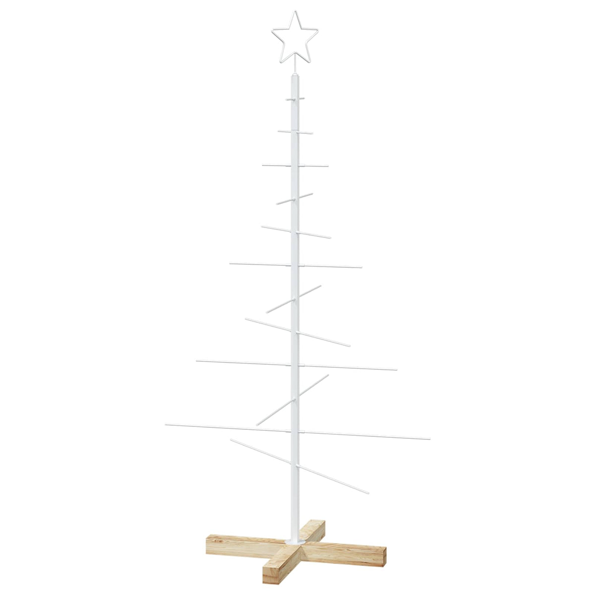 Metalen kerstboom met standaard KUOPIO 120 cm Staal Wit