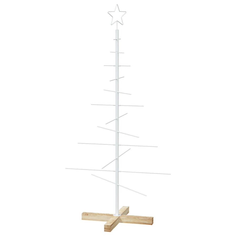 Metalen kerstboom met standaard KUOPIO 120 cm Staal Wit