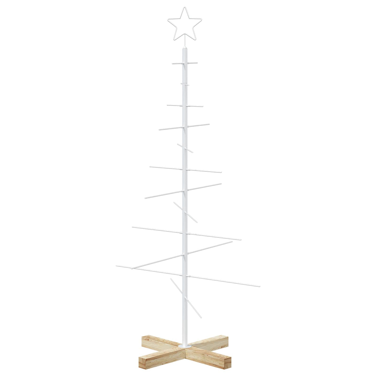 Metalen kerstboom met standaard KUOPIO 120 cm Staal Wit