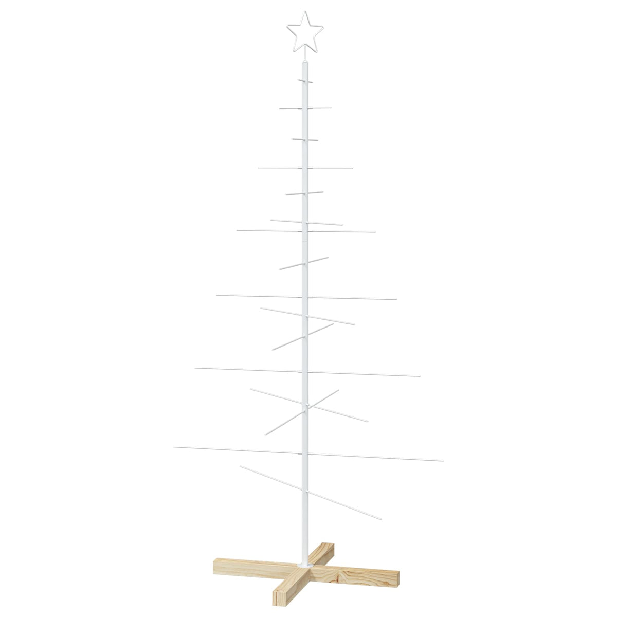 Metalen kerstboom met standaard KUOPIO 150 cm Staal Wit