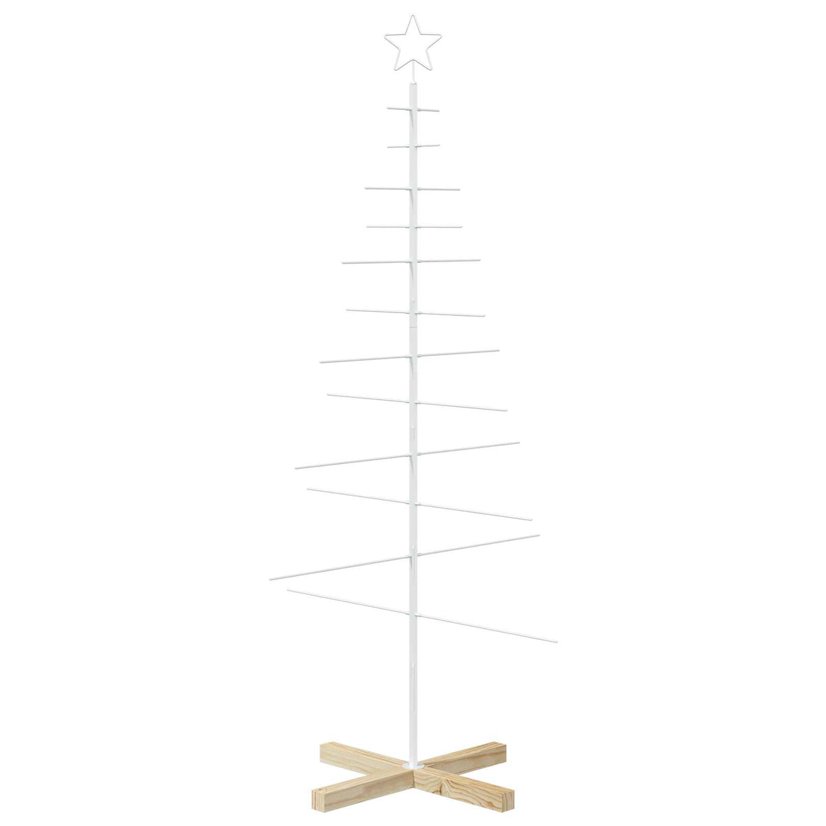 Metalen kerstboom met standaard KUOPIO 150 cm Staal Wit