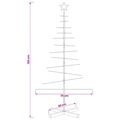 Metalen kerstboom met standaard KUOPIO 150 cm Staal Wit