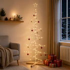 Metalen kerstboom 180 cm wit staal