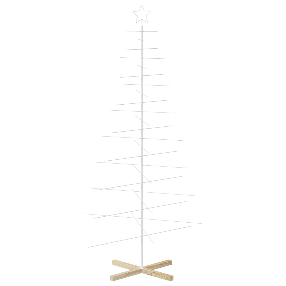 Metalen kerstboom met standaard KUOPIO 210 cm Staal Wit
