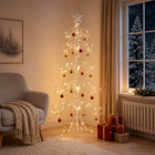 Metalen kerstboom 150 cm staal wit