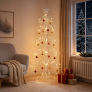 Metalen kerstboom 150 cm staal wit