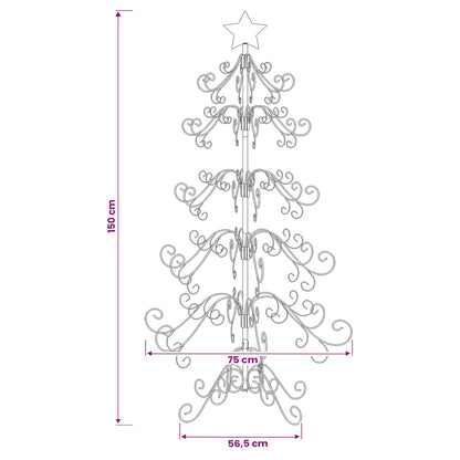 Metalen kerstboom KUOPIO 150 cm staal White