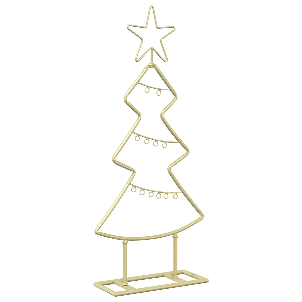 Metalen kerstboom met standaard KUOPIO 60 cm Staal Goud