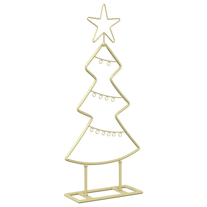 Metalen kerstboom met standaard KUOPIO 60 cm Staal Goud