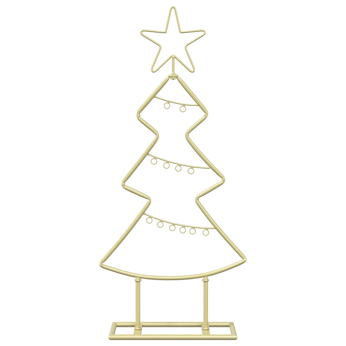 Metalen kerstboom met standaard KUOPIO 60 cm Staal Goud